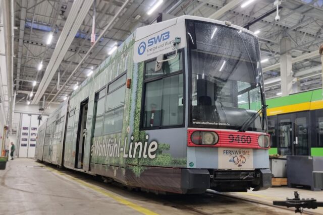 Tramwaj z Bonn - widok z boku